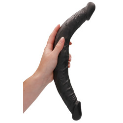 Real Rock Skin Double gode Realrock 36 x 4.4cm Noir